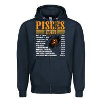 Navy pisces facts t shirt pisces birthday gifts Zipper Hoodie - linhVisuals