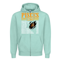 Seafoam pisces facts t shirt pisces birthday gifts Zipper Hoodie - linhVisuals