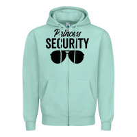 Seafoam princess security dad boyfriend husband pregnancy t shirt Zipper Hoodie - linhVisuals
