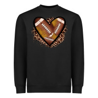 Black heart football Heavyweight Sweatshirt - JahusDesignShop