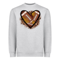 Heart Football Heavyweight Sweatshirt | Teevron