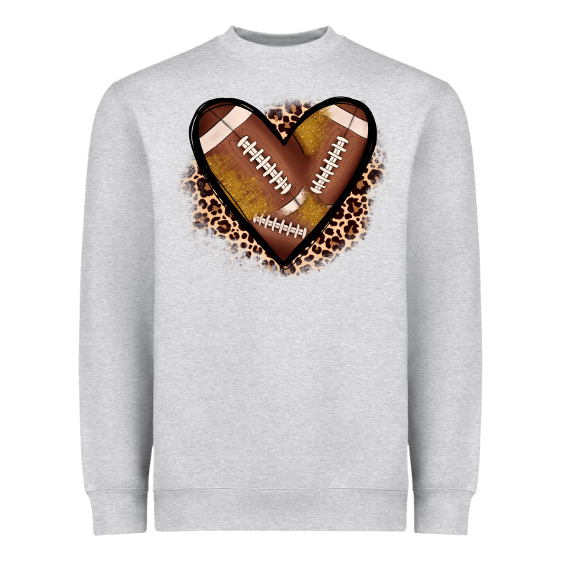 Heart Football Heavyweight Sweatshirt by JahusDesignShop | Teevron
