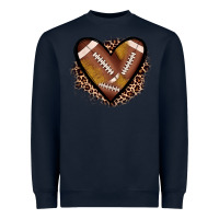 Navy heart football Heavyweight Sweatshirt - JahusDesignShop