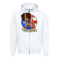 White puerto rican girl strong t shirt puerto rico pride boricua Zipper Hoodie - linhVisuals