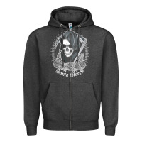 Santa Muerte Female Deity Mexican Satanic Dead Sugar Skull Tank Top Zipper Hoodie | Teevron