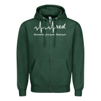 Sports Green red friday military remember everyone deployed heartbeat t shirt Zipper Hoodie - linhVisuals