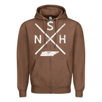 Chestnut vintage nashville retro nsh cross t shirt Zipper Hoodie - linhVisuals