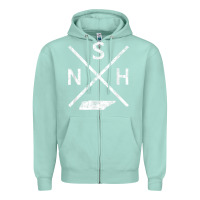 Seafoam vintage nashville retro nsh cross t shirt Zipper Hoodie - linhVisuals