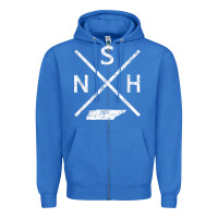True Royal vintage nashville retro nsh cross t shirt Zipper Hoodie - linhVisuals