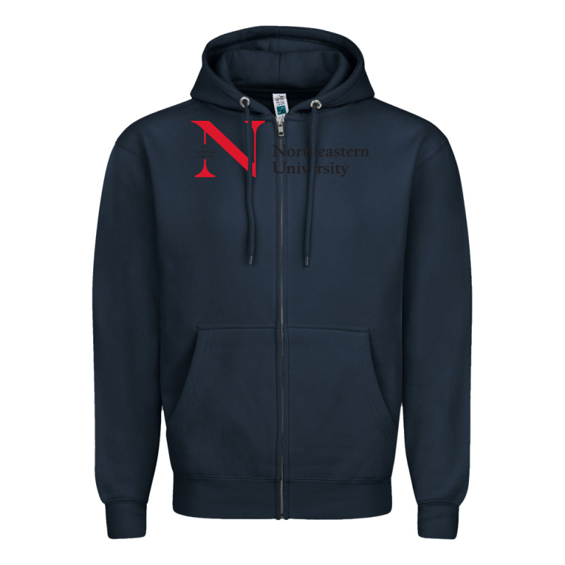 The The Northeastern Zipper Hoodie by linhVisuals | Teevron