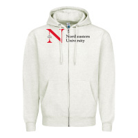 Oatmeal Heather The the northeastern Zipper Hoodie - linhVisuals