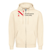 Sandshell The the northeastern Zipper Hoodie - linhVisuals