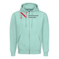 Seafoam The the northeastern Zipper Hoodie - linhVisuals