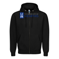 Black The university of memphis Zipper Hoodie - linhVisuals