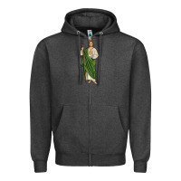 Charcoal Heather san judas1 Zipper Hoodie - JahusDesignShop