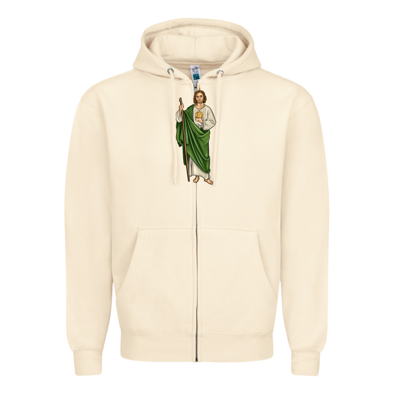 San Judas1 Zipper Hoodie by JahusDesignShop | Teevron