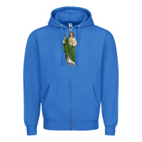 True Royal san judas1 Zipper Hoodie - JahusDesignShop