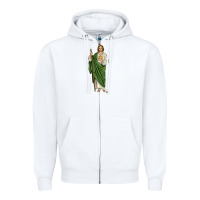 White san judas1 Zipper Hoodie - JahusDesignShop
