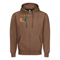 The University Of Miami Zipper Hoodie | Teevron