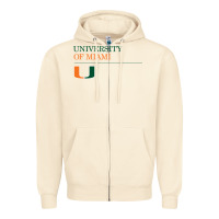 Sandshell The university of miami Zipper Hoodie - linhVisuals