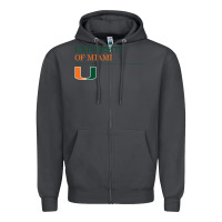 Smoke The university of miami Zipper Hoodie - linhVisuals