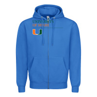 True Royal The university of miami Zipper Hoodie - linhVisuals