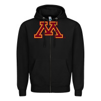 Black The university of minnesota Zipper Hoodie - linhVisuals