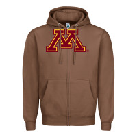 Chestnut The university of minnesota Zipper Hoodie - linhVisuals