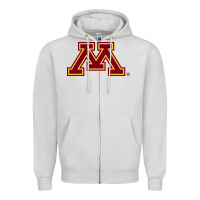 Dove Grey The university of minnesota Zipper Hoodie - linhVisuals