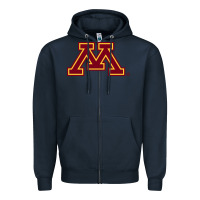 Navy The university of minnesota Zipper Hoodie - linhVisuals