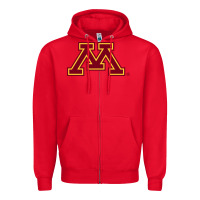Red The university of minnesota Zipper Hoodie - linhVisuals