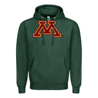 Sports Green The university of minnesota Zipper Hoodie - linhVisuals
