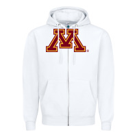 White The university of minnesota Zipper Hoodie - linhVisuals
