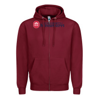 Burgundy The university of mississippi Zipper Hoodie - linhVisuals