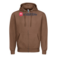 Chestnut The university of mississippi Zipper Hoodie - linhVisuals
