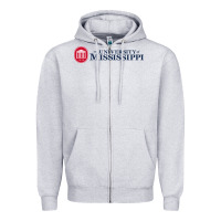 Heather Grey The university of mississippi Zipper Hoodie - linhVisuals