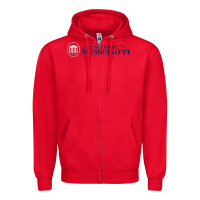 Red The university of mississippi Zipper Hoodie - linhVisuals