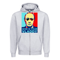 Heather Grey who is your vladdy Zipper Hoodie - linhVisuals