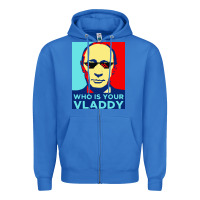 True Royal who is your vladdy Zipper Hoodie - linhVisuals