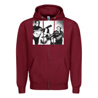 Burgundy the munsters play it again Zipper Hoodie - linhVisuals