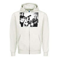 Oatmeal Heather the munsters play it again Zipper Hoodie - linhVisuals