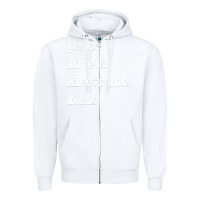 White peace love & electronic music  edm techno t shirt Zipper Hoodie - linhVisuals