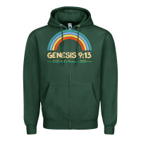 Genesis 913 God's Promise Faithfully Rainbow Bible Verse T Shirt Zipper Hoodie | Teevron