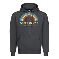 Smoke genesis 913 god's promise faithfully rainbow bible verse t shirt Zipper Hoodie - linhVisuals