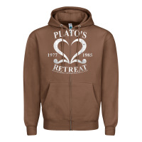Chestnut plato retreat club vintage retro nyc t shirt Zipper Hoodie - linhVisuals