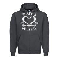Plato Retreat Club Vintage Retro Nyc T Shirt Zipper Hoodie | Teevron