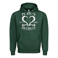 Sports Green plato retreat club vintage retro nyc t shirt Zipper Hoodie - linhVisuals