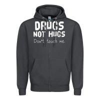 Smoke drugs not hugs Zipper Hoodie - linhVisuals