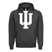 Charcoal Heather Indiana Hoosiers, gear Zipper Hoodie - linhVisuals