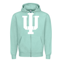Seafoam Indiana Hoosiers, gear Zipper Hoodie - linhVisuals